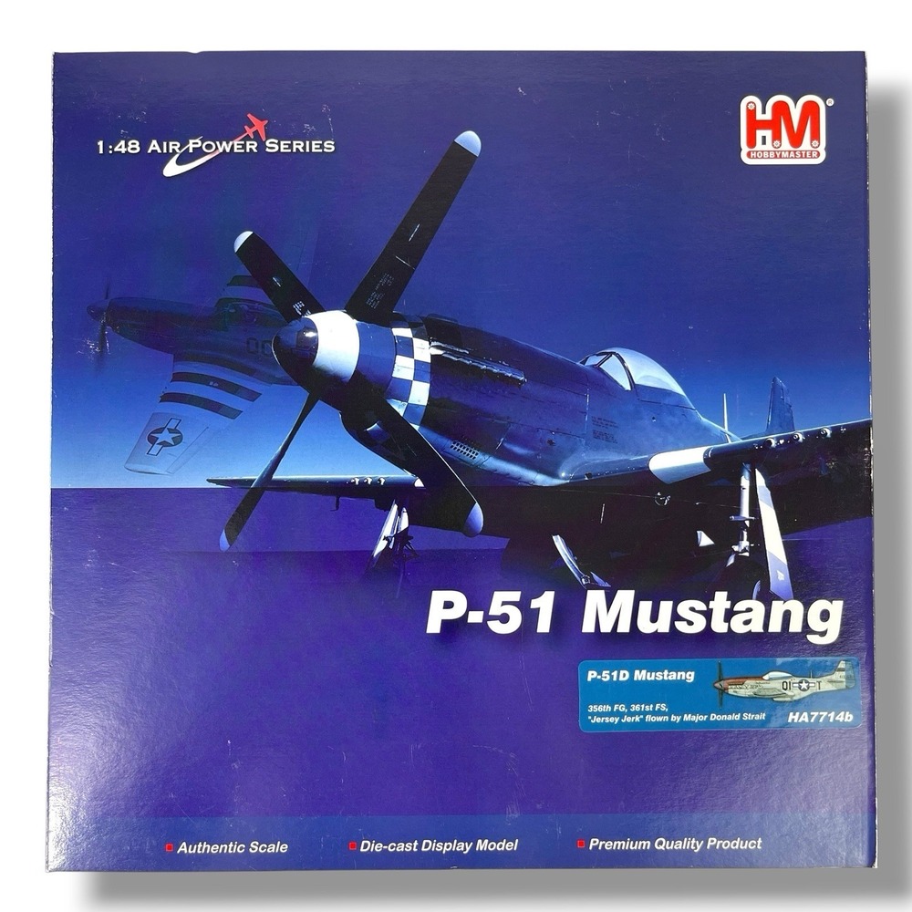 Hobby Master 1:48 P-51D Mustang "Jersey Jerk" HA7714b Die-Cast Model **Boxware**
